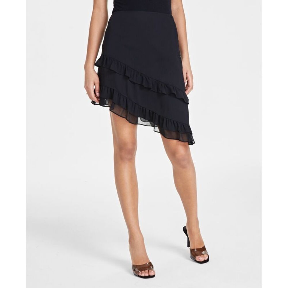Bar III Women's Blazer, Bodysuit, & Ruffled Skirt